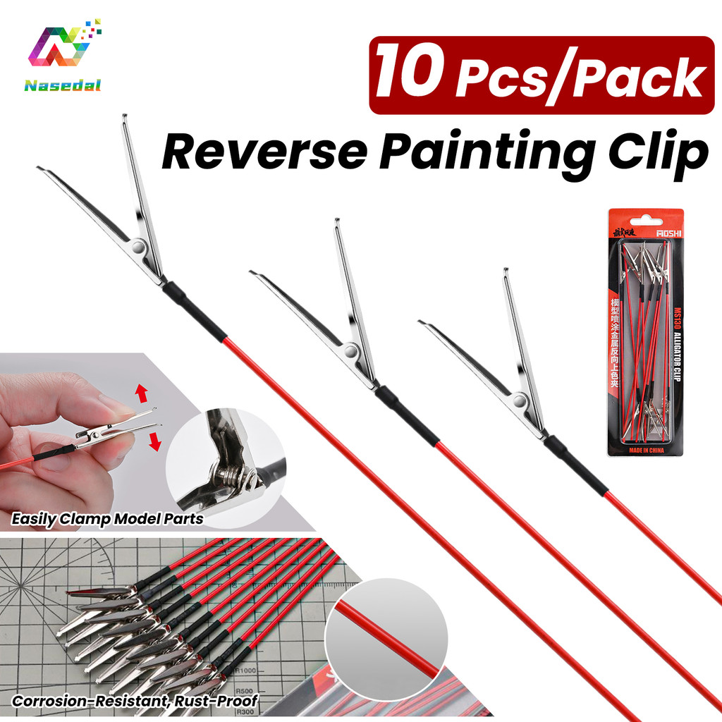 10pcs/pack Reverse Painting Clip MSWZ MS-130 Easily Clamp Model Parts ...
