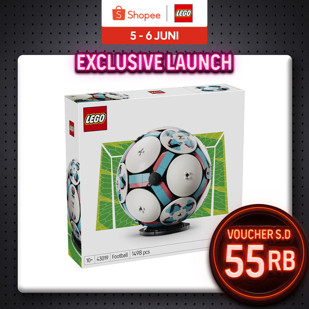 LEGO Editions Football 43019 Football (1498 Pieces), FIFA World Cup 2026 Collection, Mainan Anak Laki-Laki, Mainan, Block