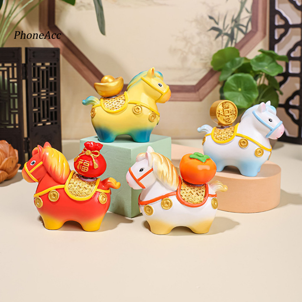 Cartoon Horse Ornament Office Desk Horse Ornament Chinese Feng Shui ...