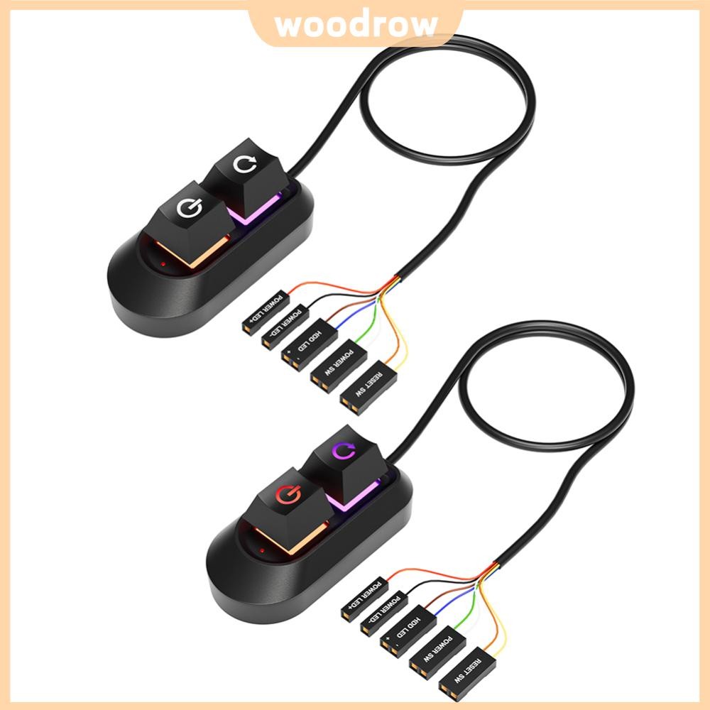 2M Desktop Computer Power Button RGB Lighting Power Supply Button ...