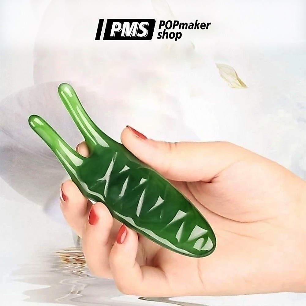 POPmaker Gua Sha Kristal Alami Pijat Wajah - Gambar 2