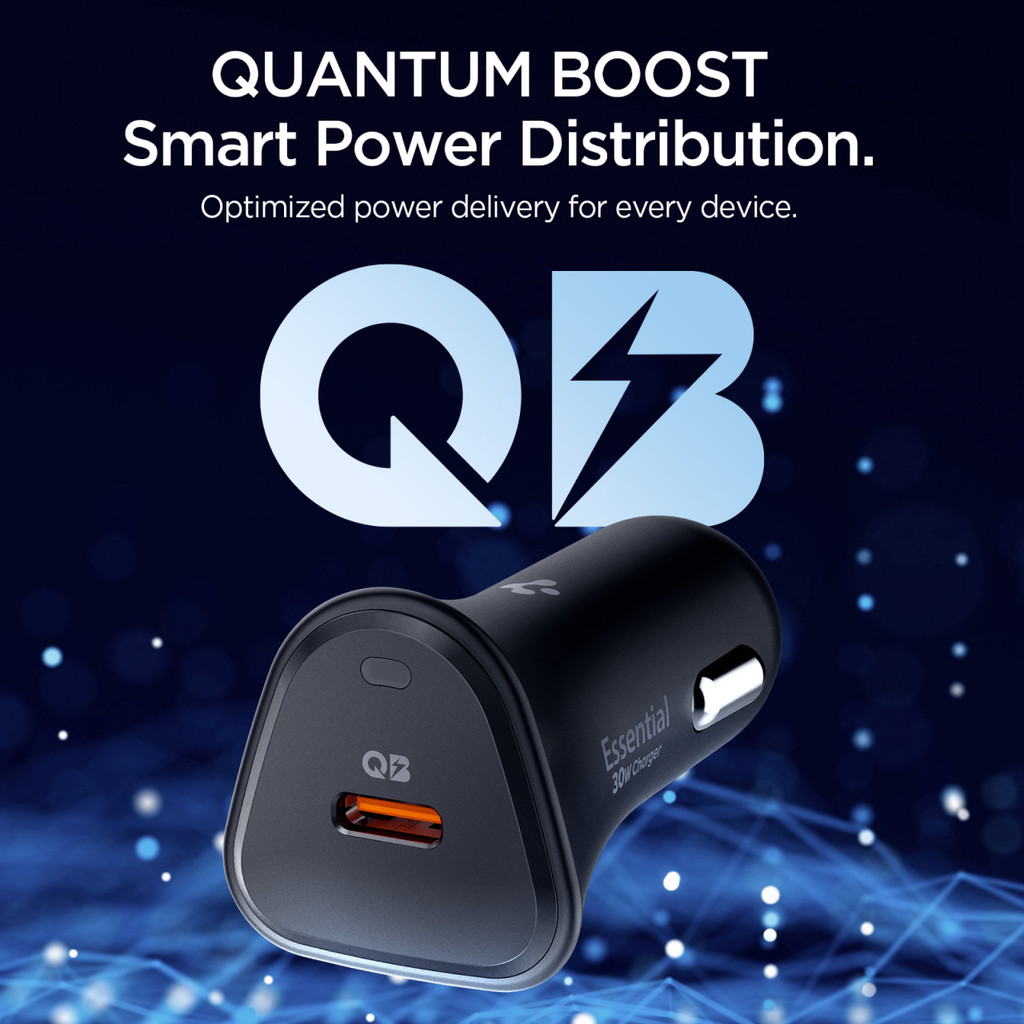 SPIGEN Car Charger Mobil 30W PD USB C Single Port Fast Charging Multi-Layer Safety Universal for iPhone Samsung - Gambar 3