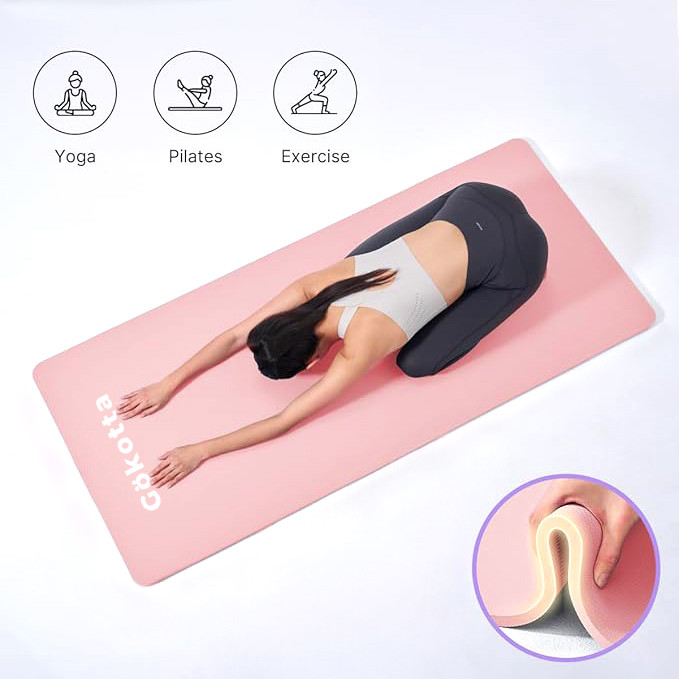 GOKOTTA Bundling Workout Home Gym Matras Fitness + Resistance Band + Sit Up Assistant /Bundling Yoga & Fitness Matras Yoga + Yoga Strap + Sit Up Bar Portable / Cocok untuk Pemula - Gambar 3