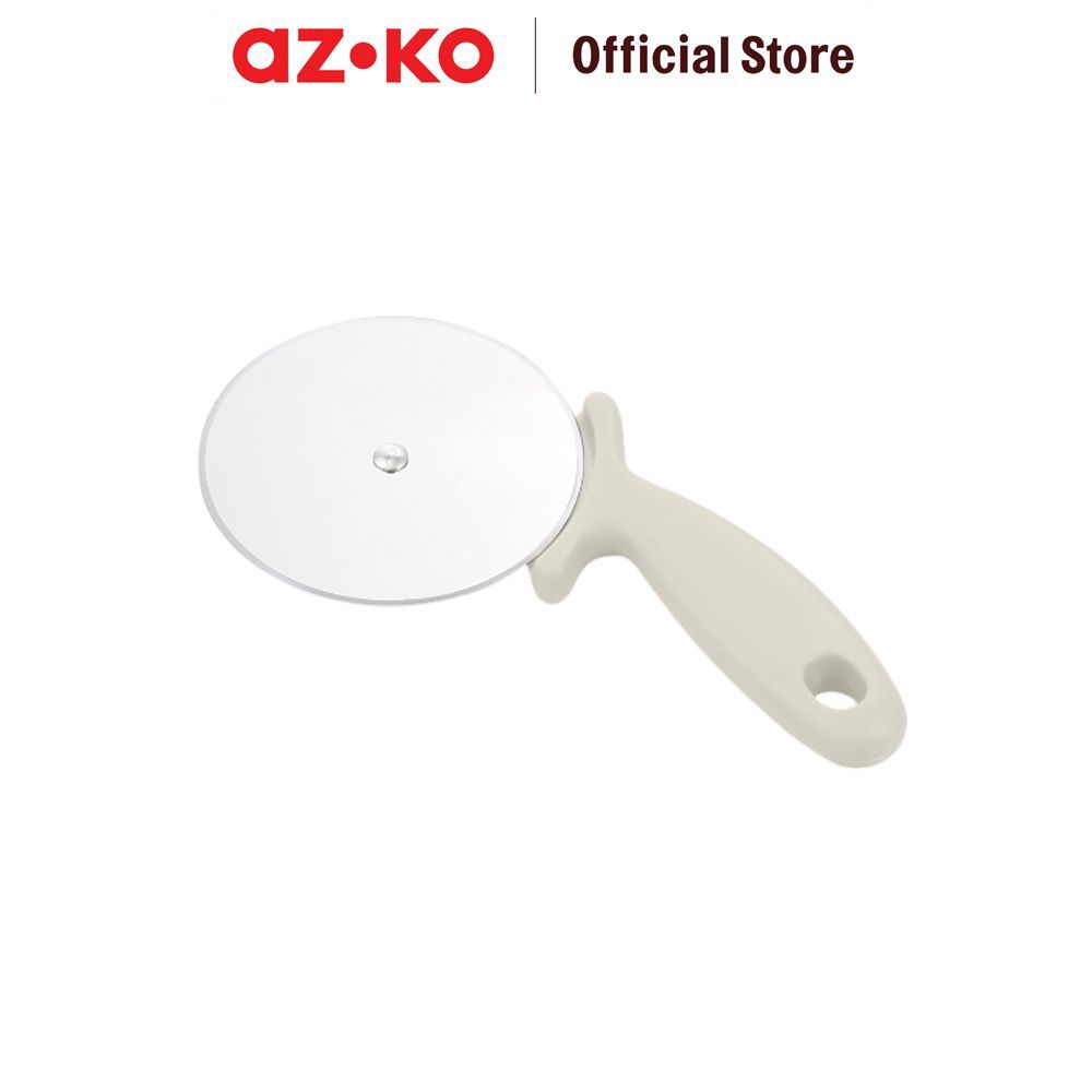 AZKO Culinart Pisau Roda Pemotong Pizza - Krem Beige Rotary Slicer Baking Tool Dough Wheel