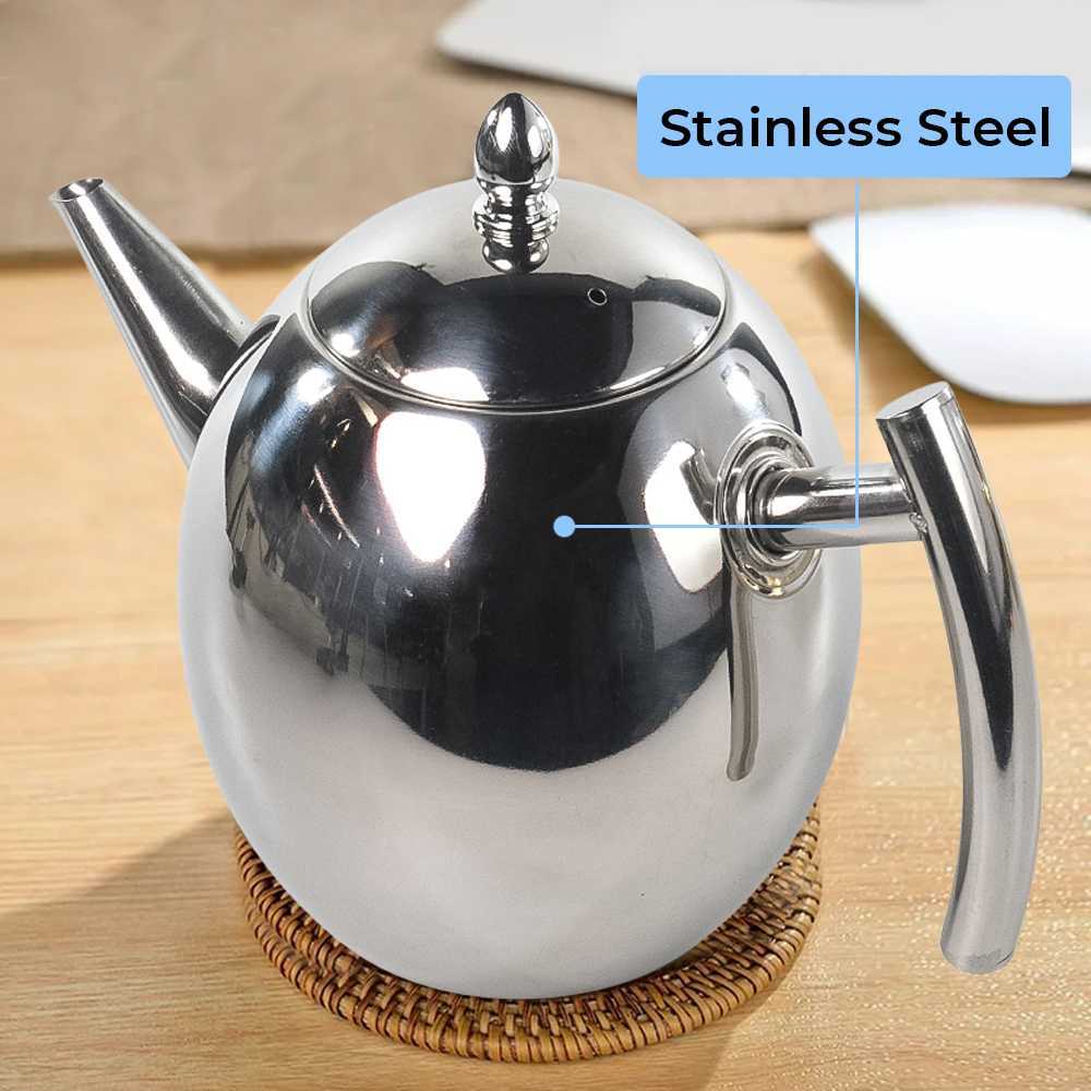 AKIEMSTR Teko Teh Stainless Steel Filter Water Kettle Teapot 1.5L - HS4050 - Gambar 4