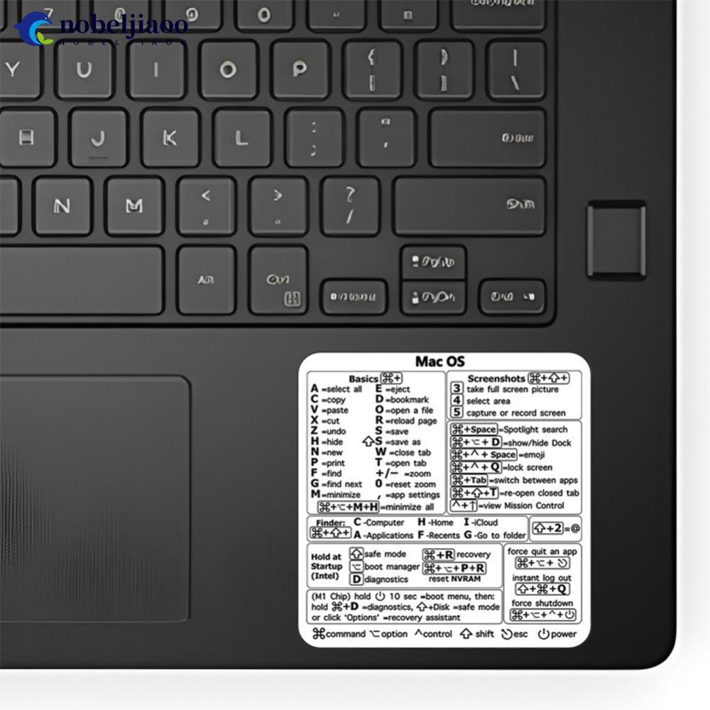 NOBELJIAOO Shortcuts Sticker for System Shortcut Key Sticker for 13-16 ...