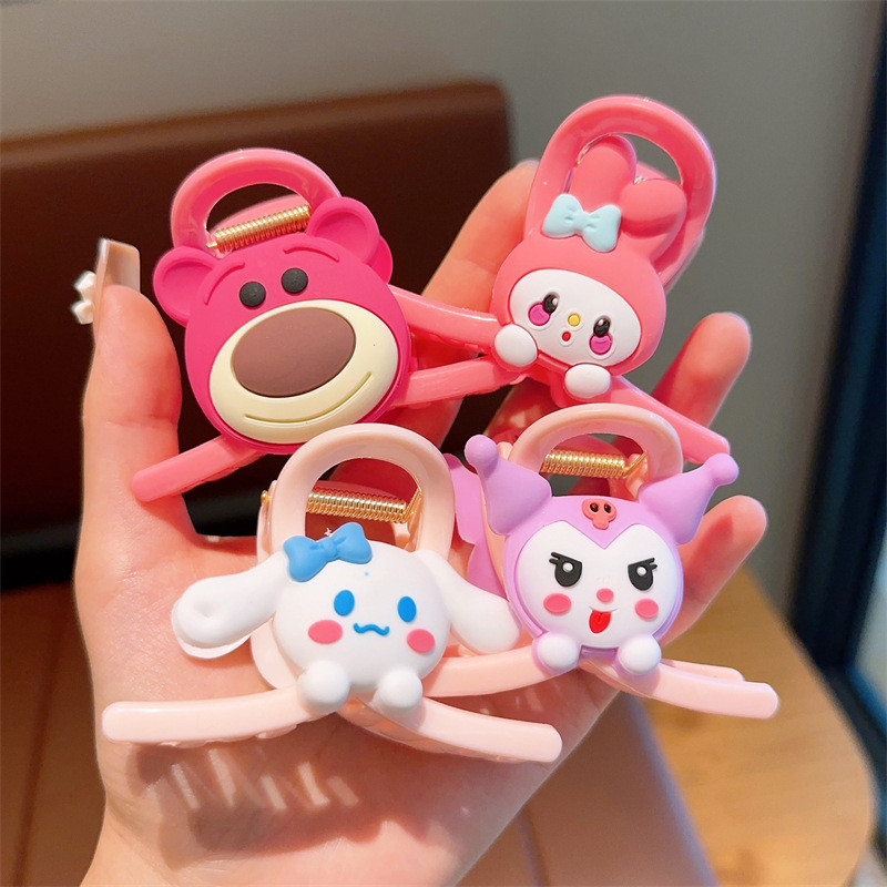 Popmaker shop Cute Korean Style Hair Clips Cartoon Character Hairpins for Women Girls H557 COD - Gambar 4