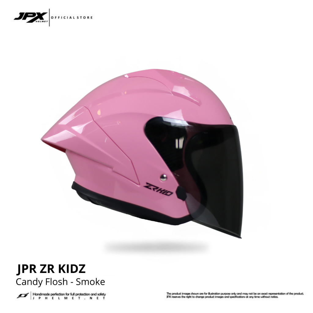 Helm Halfface JPR ZR Kidz Original Full ABS SNI - Candy Flosh - Gambar 2