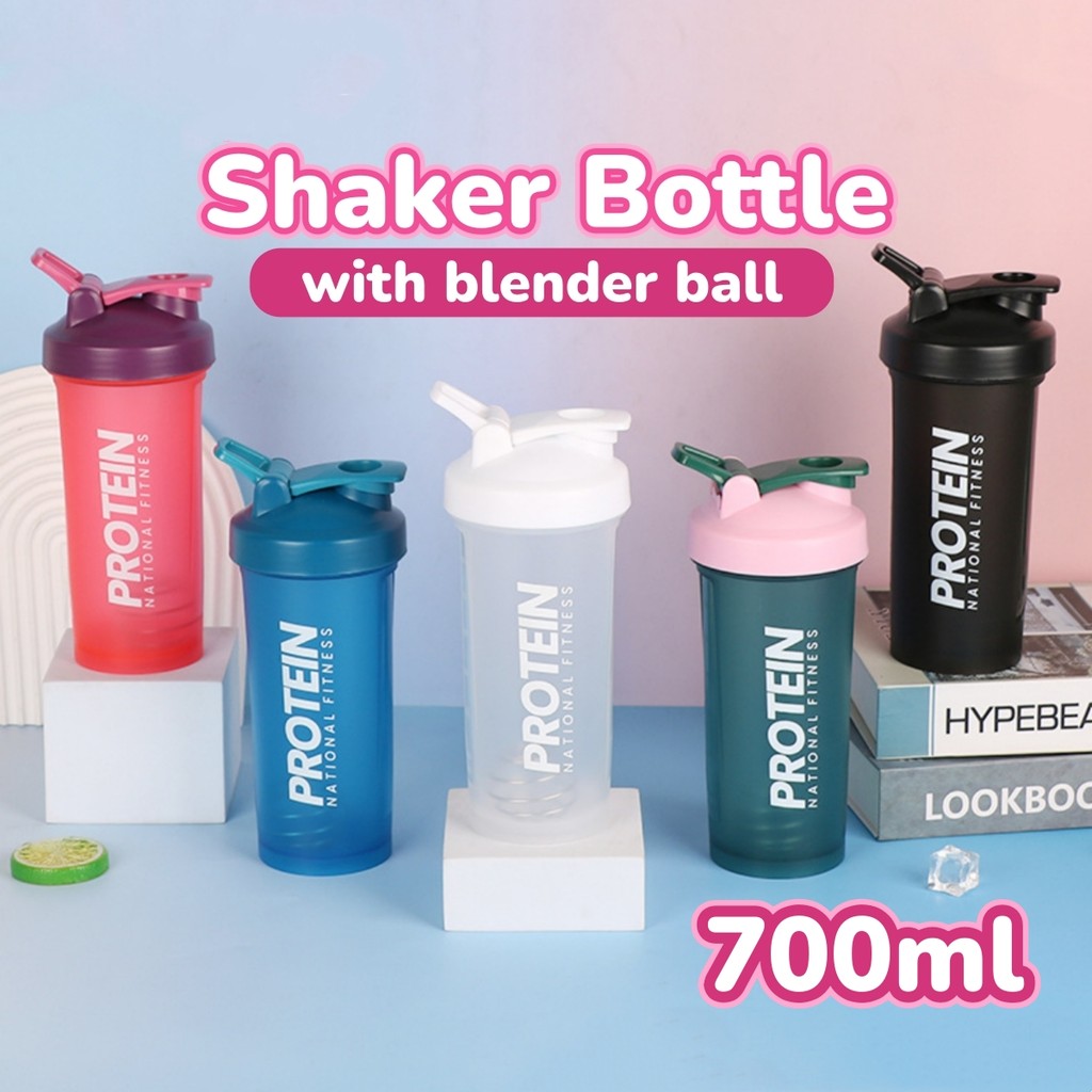 700ml Large Shaker Bottle Leakproof Mixer Blender Protein Powder ...