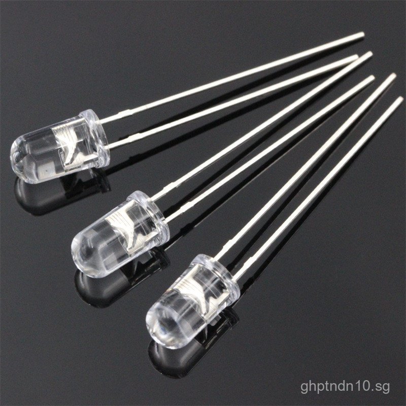 LED Light Emitting Diode F5/5mm Round Head Long Leg Traffic Signal ...