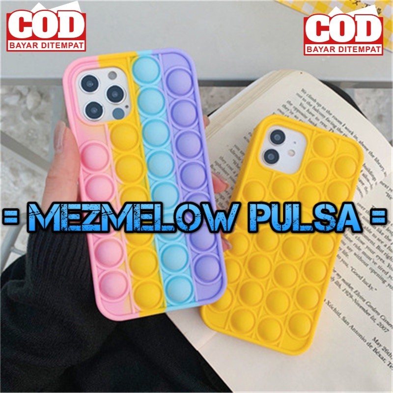 Casing Case Lembut Pop It Rainbow Silicone Caseng IPHONE 12 PRO MAX - Gambar 3