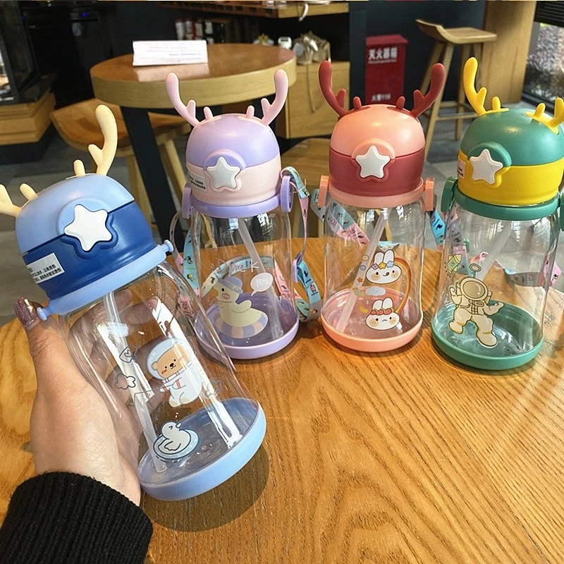 (BUBBLEWRAP) BOTOL MINUM ANAK MOTIF TANDUK RUSA KARAKTER 600 ML - Gambar 3