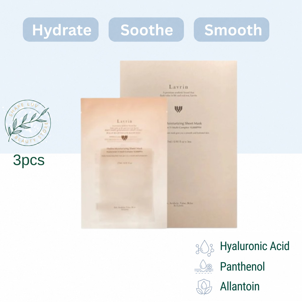 Lavrin Hydro Moisturizing Sheet Mask 27ml*3ea | Shopee Singapore