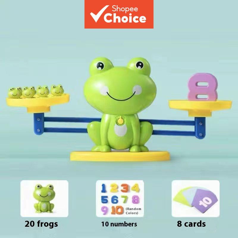Frog Math Balance Toy For Kindergarten With Number Addition Subtraction ...