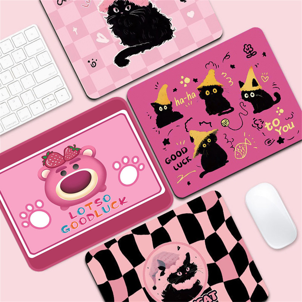 Cartoon Mouse Pad Gaming Cute Art Design Mouse Mat Home Office Desktop ...