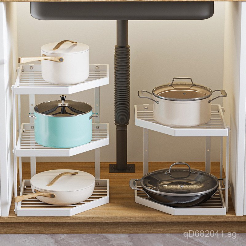 Countertop Storage Rack Under Sink Kitchen Organizer Rack Cabinet Spice ...