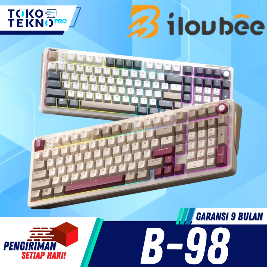 ILovBee / I Lov Bee B98 / B-98 Tri Mode RGB Wireless Full Layout Mechanical Keyboard