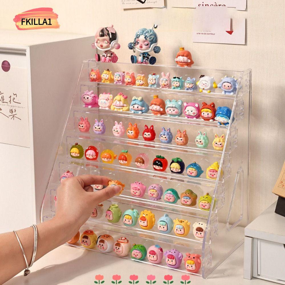 FKILLAONE Mini Doll Storage Box, Ladder Rack Multi-layer Product ...