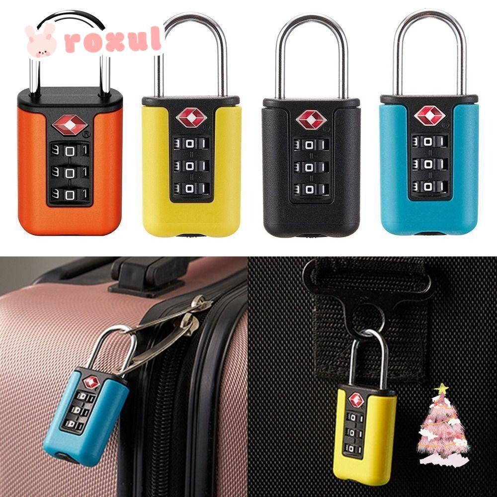 ROXUL 3 Digit Combination Lock, TSA Anti-theft Customs Password Lock ...