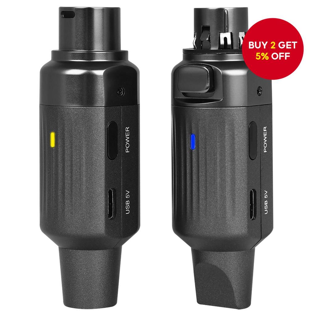 IRIN ARC2 Wireless Microphone System 7 Channels XLR Plug Mic Adapter ...