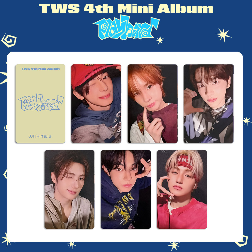 6pcs TWS PLAY HARD Showcase COME BACK LIVE Lomo Cards TRY WITH US ...