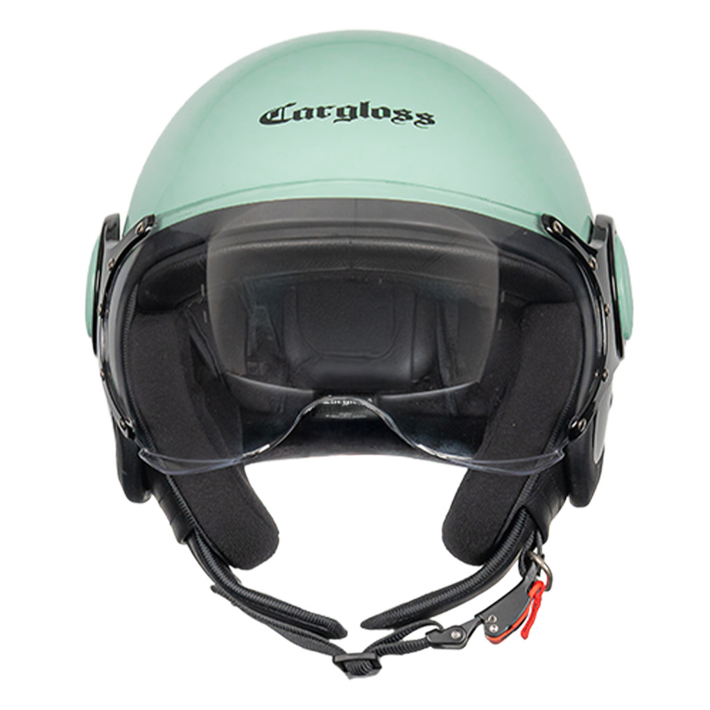 Cargloss M One Retro Helm Half Face - S Green - Gambar 4