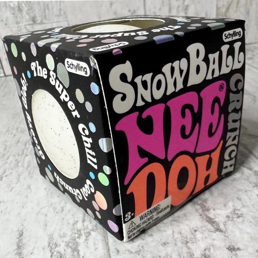 NeeDoh Snow Ball Crunch Squishy Toy Nee Doh White Crunchy Texture ...