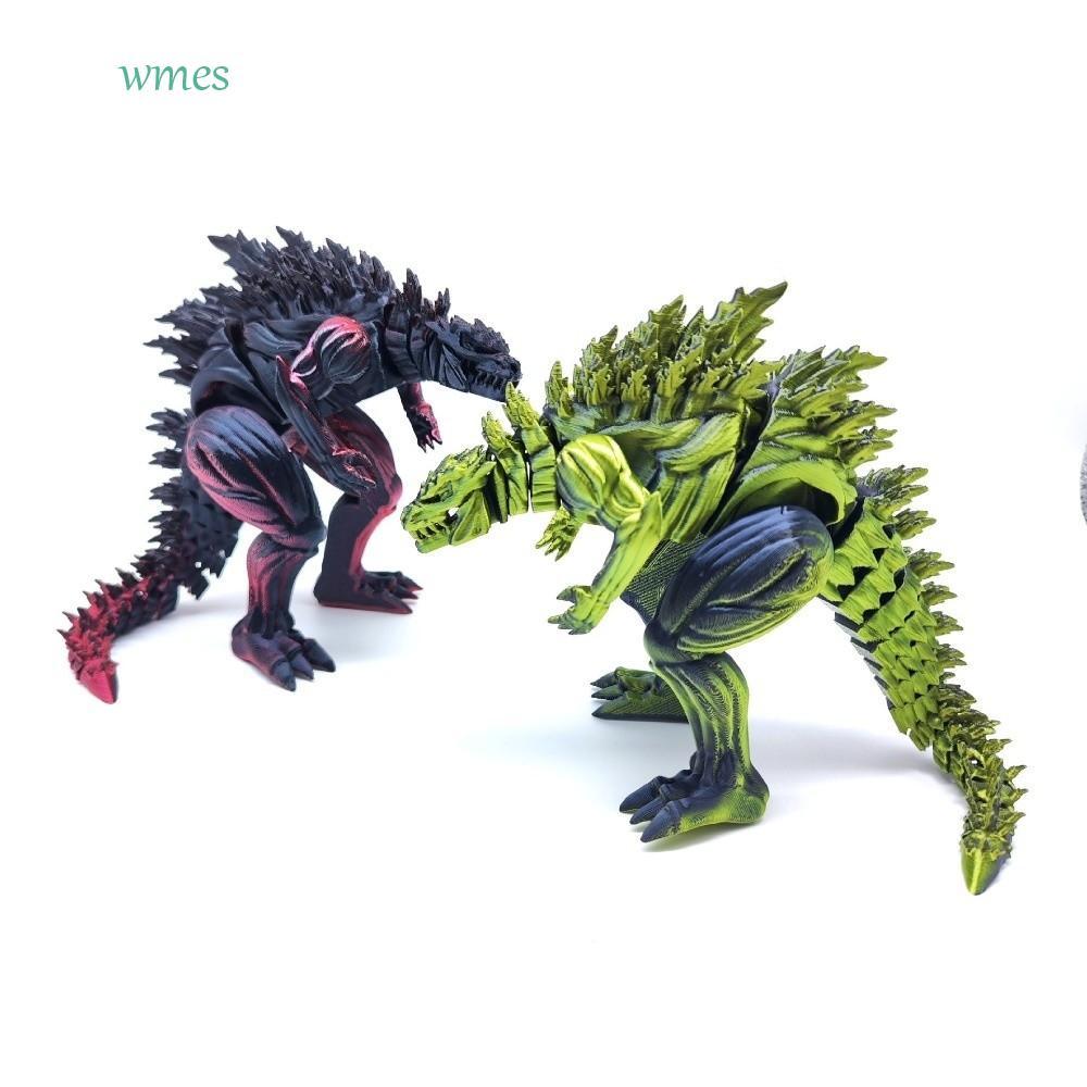 WMES1 Godzilla Action Figure, 3D Printed Poseable Muscle Godzilla Toy ...