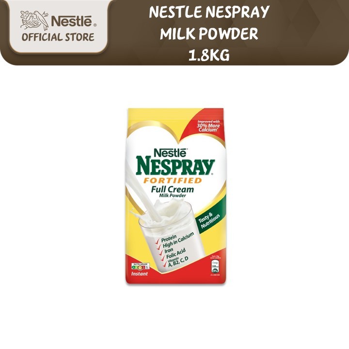 NESTLE NESPRAY Fortified Full Cream Milk (1.8kg) | Shopee Singapore