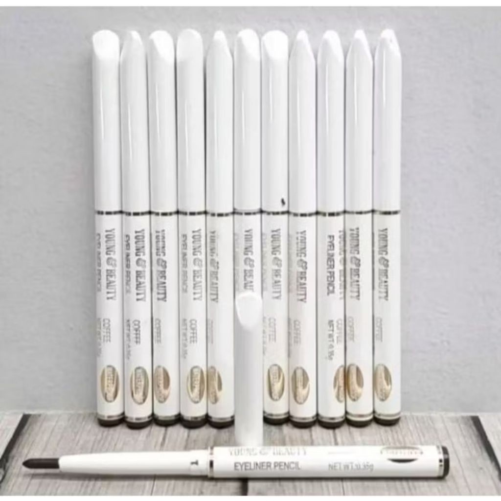 1PCS Eyeliner Pensil Model Putar Waterproof Peralatan Make Up Kosmetik Pencil Hitam Cokelat A045 - Gambar 2