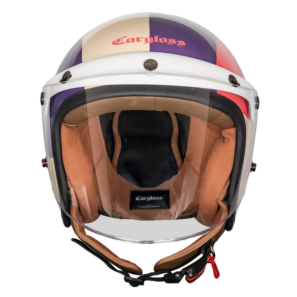 Cargloss CFH Hijab Retro Helm Half Face - Geometric Lucid Dream - Gambar 4