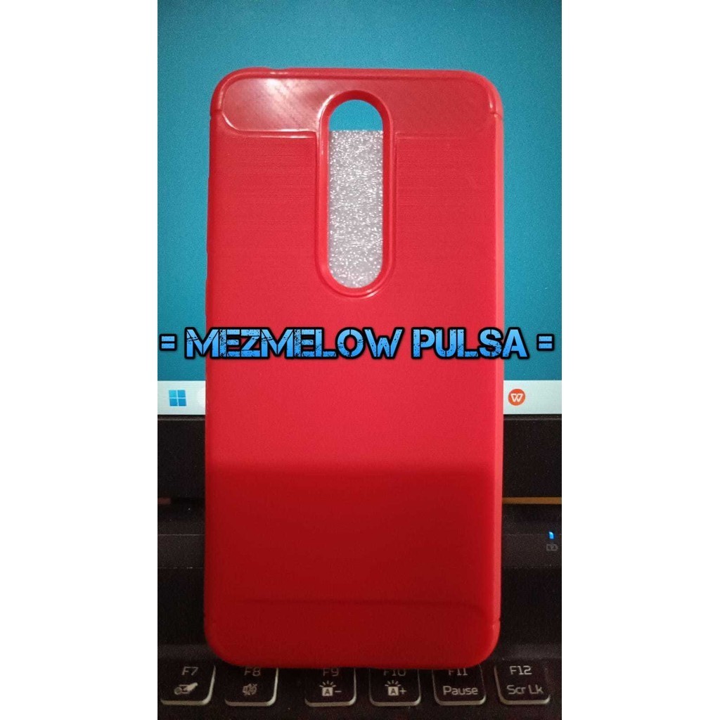 Fiber Carbon Case Silikon Softcase Caseng NOKIA 5.1 PLUS / NOKIA X5 - Gambar 3