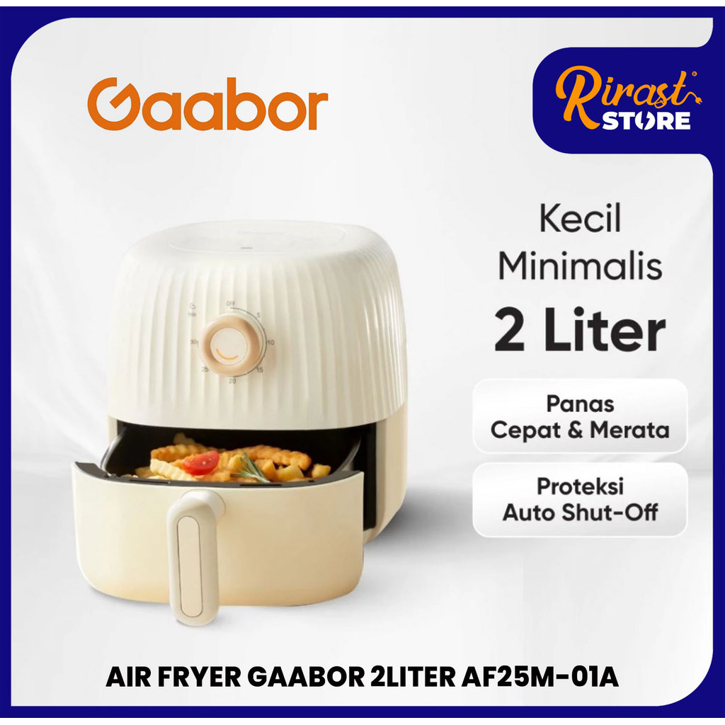 MESIN RIRAST - GAABOR MINI AIR FRYER SMALL 600W LOW WATT NON-STICK OIL ...