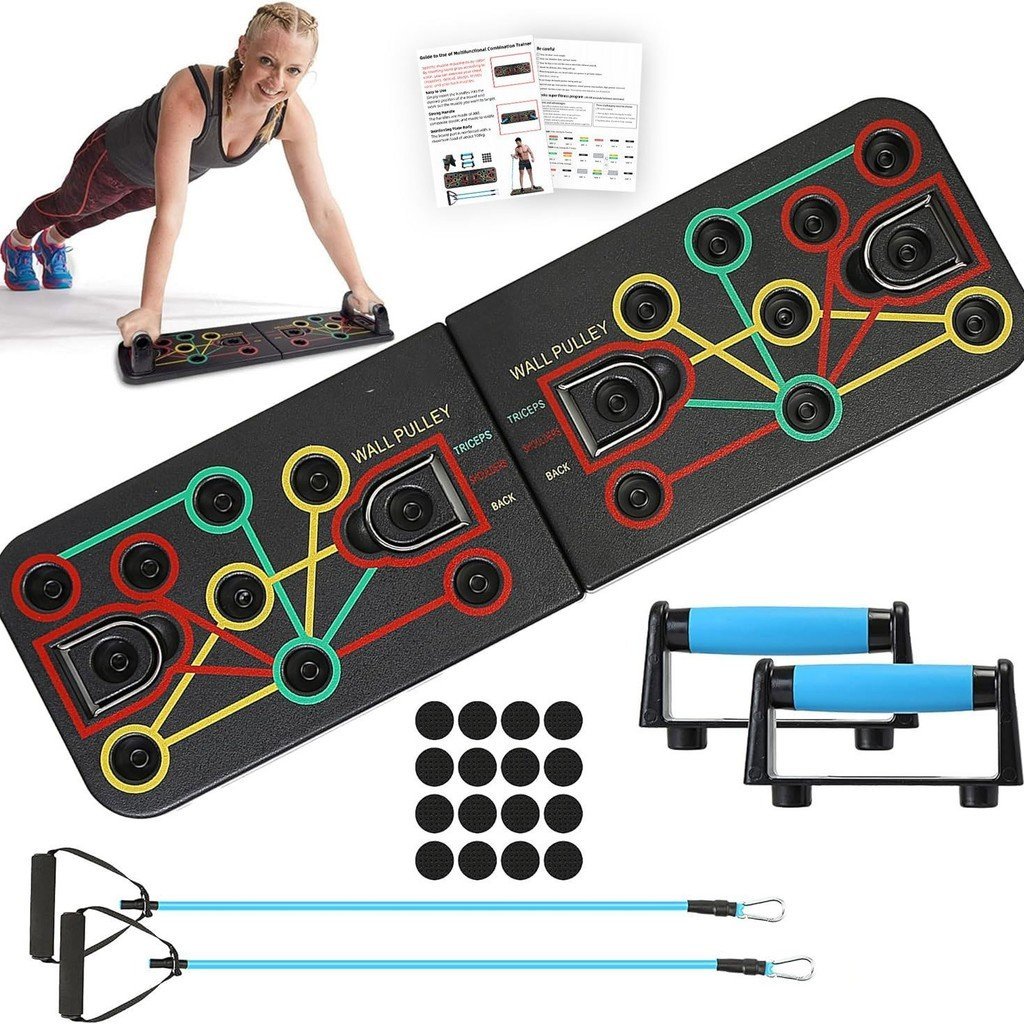 Multifunctional push-up training stand foldable portable exercise chest ...