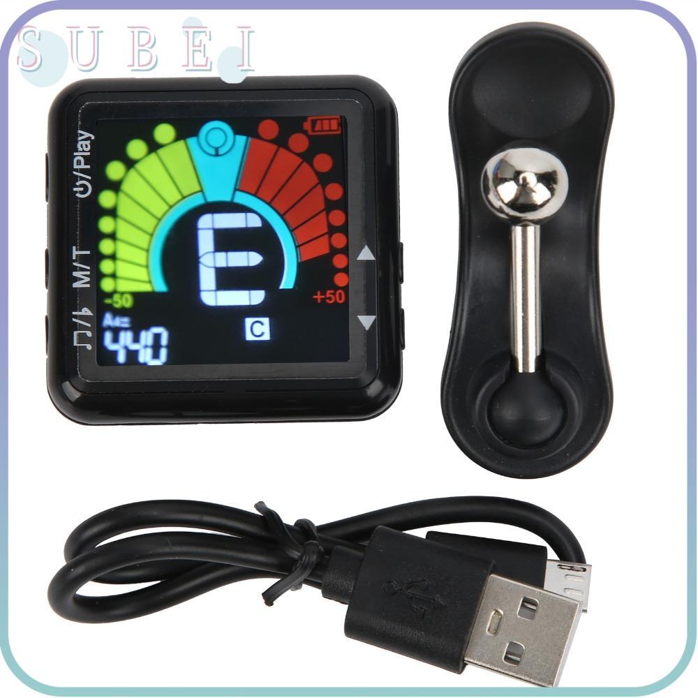 SULIN Metronome Tuner , LCD Color Display Professional Grade Clipon ...