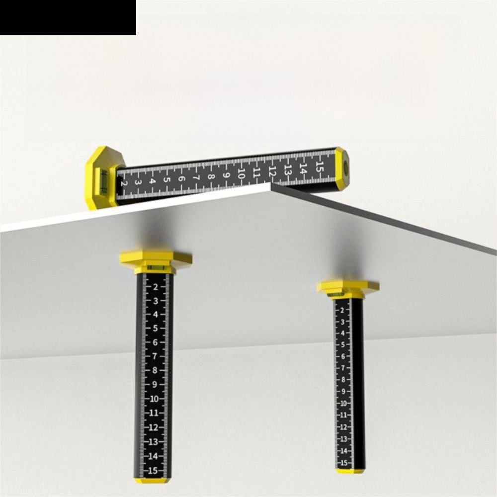 AUBREY1 Ceiling Leveling Ruler, Light Steel Magnetic Equal Height Ruler ...