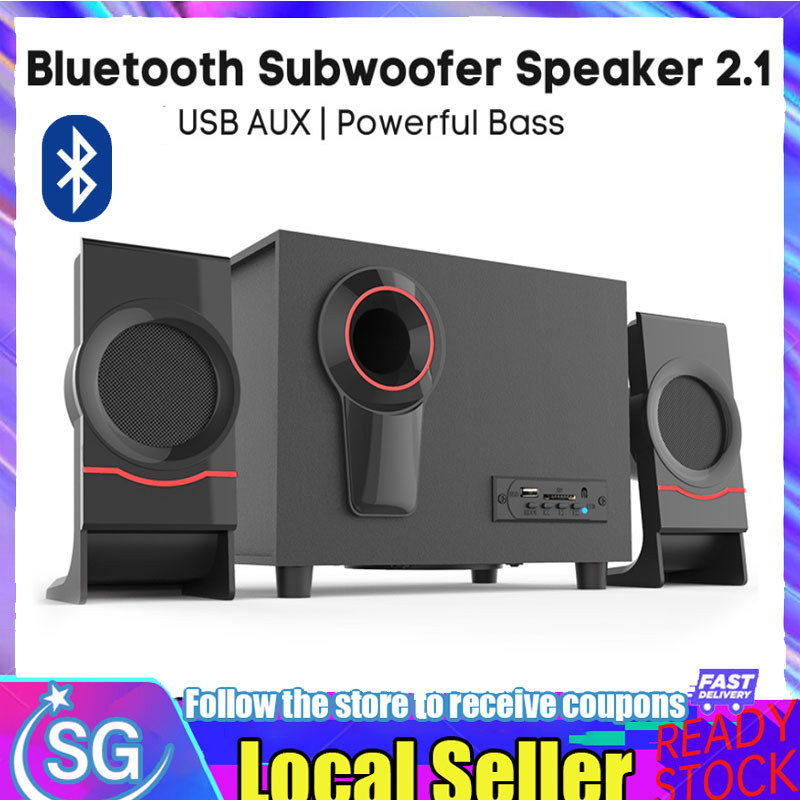 【Ready stock】USB Bass Speaker Set Bluetooth Strong Bass Stereo Surround ...