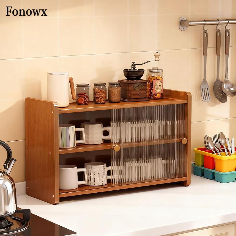[Fonowx] Counter Top Cabinet Vanity Chest Portable Versatile Vintage ...