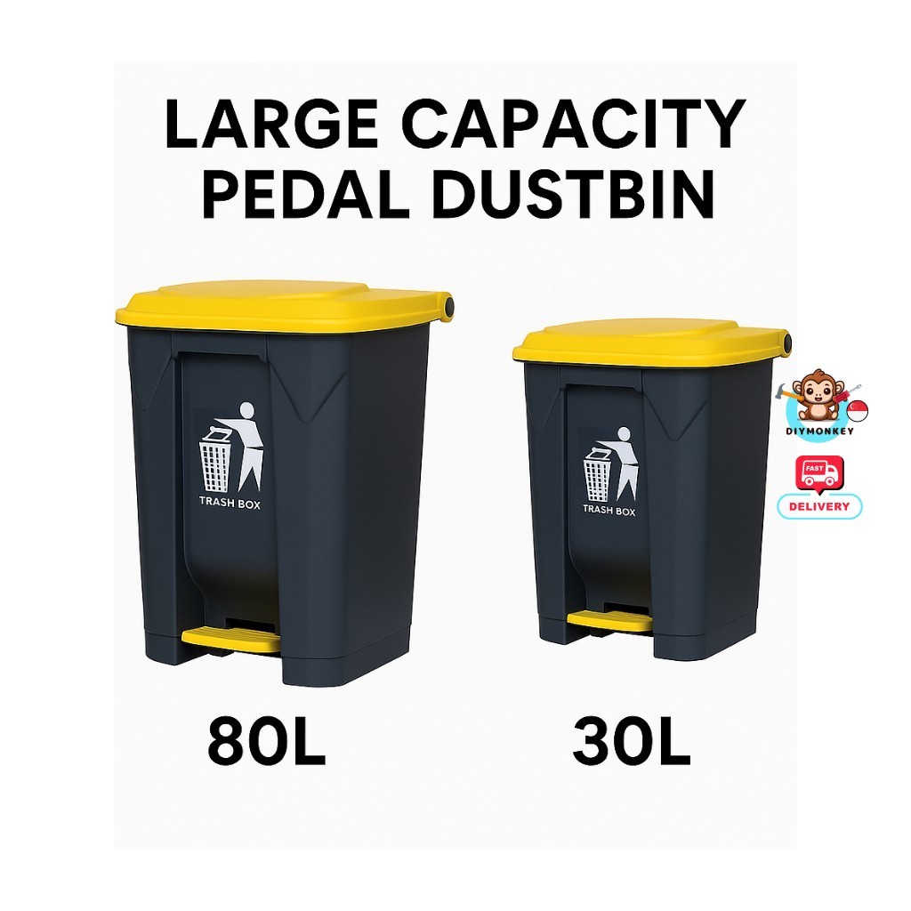 (DIYMONKEY) 30L/80L High Quality Large Capacity Durable Plastic ...