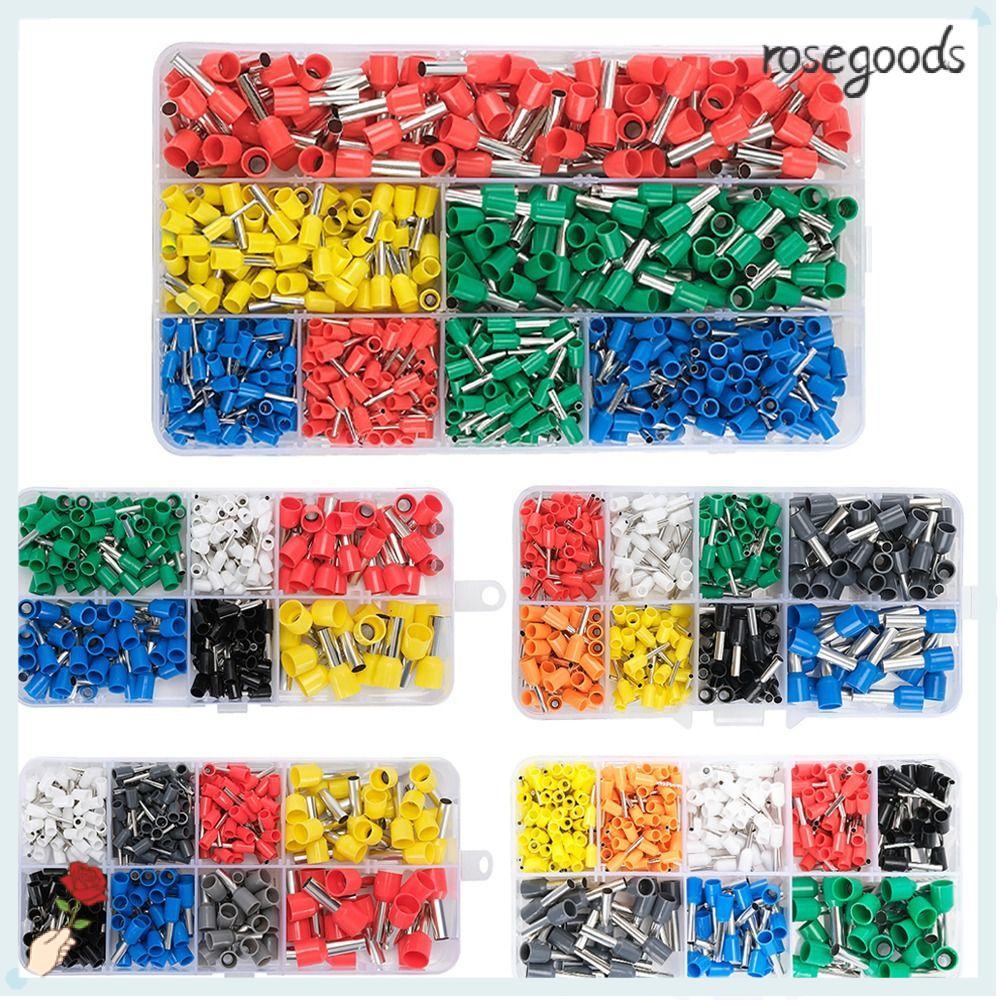 ROSEGOODS Cable End Crimps Ferrule, Insulated Assorted Size Wire ...