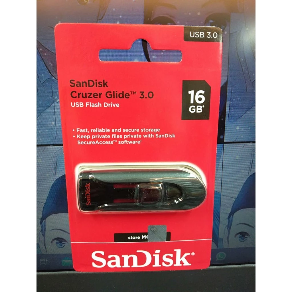 SANDISK CZ600 Cruzer Glide 16GB / 32GB / 64Gb Flashdisk - Gambar 4