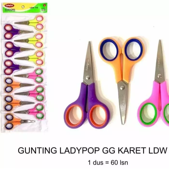 UKURAN 4 INCHI / PAKET ISI 12PCS GUNTING RENTENG MEDIUM WINSTAR - Gambar 3