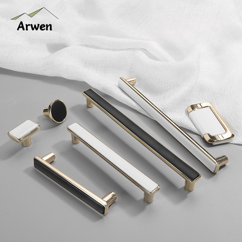 Modern Zinc Alloy Drawer Knob and Handle Simple Cabinet Handle Wardrobe ...
