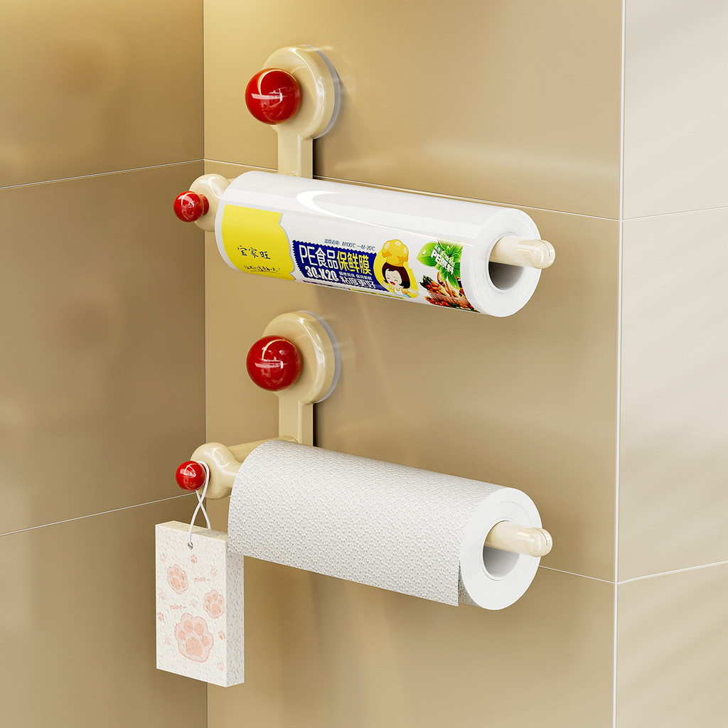 Suction Cup Hook Kitchen Paper Towel Hanger Perforation-Free ...