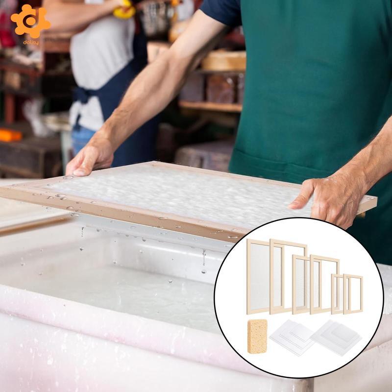 [Lacooppia2] DIY Wooden Papermaking Screen Kit for A4 A5 A6 Textured ...