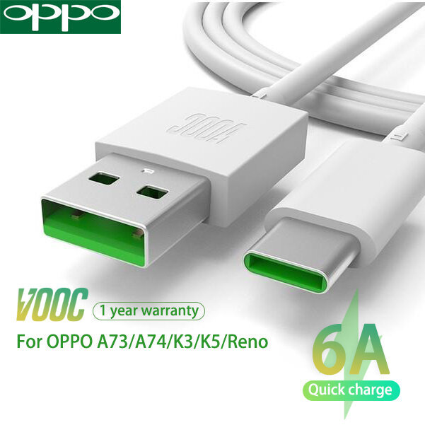 OPPO A53s A73 A74 Reno3 Realme 6 Q2 X2 Fast Charger USB adapter 6A ...