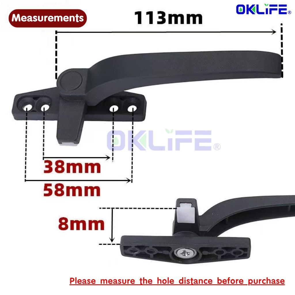 Zinc Alloy BTO / HDB HDB Window Locking Handle Replacement Lever view 5