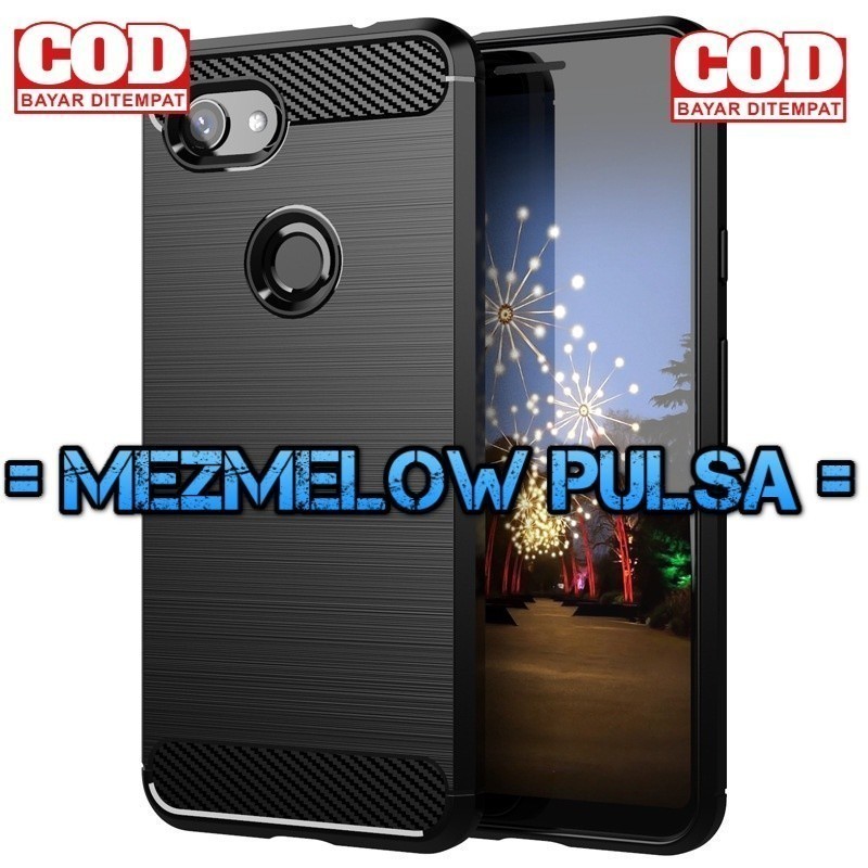TPU Fiber Carbon Silikon Softcase Soft Case Caseng GOOG PIXEL 3 XL / PIXEL 3XL - Gambar 3