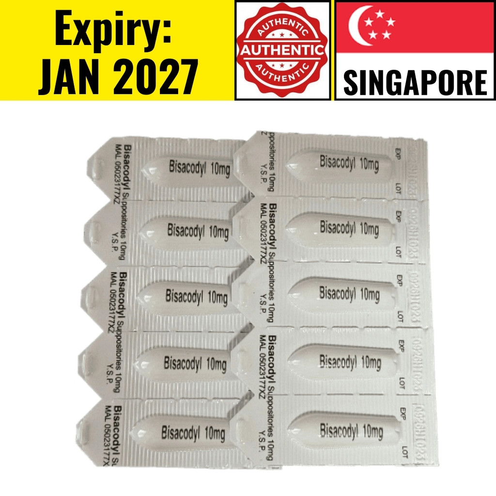 Bisacodyl 10mg 10’s Suppositories Fast & Effective Constipation Relief ...
