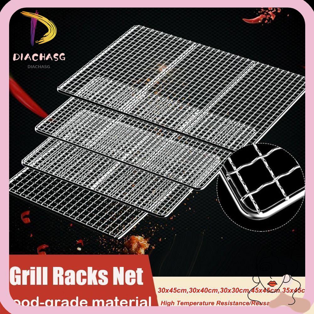 DIACHASG Grill Racks, Nonstick Iron Wire Grill , Square Reusable Roast ...